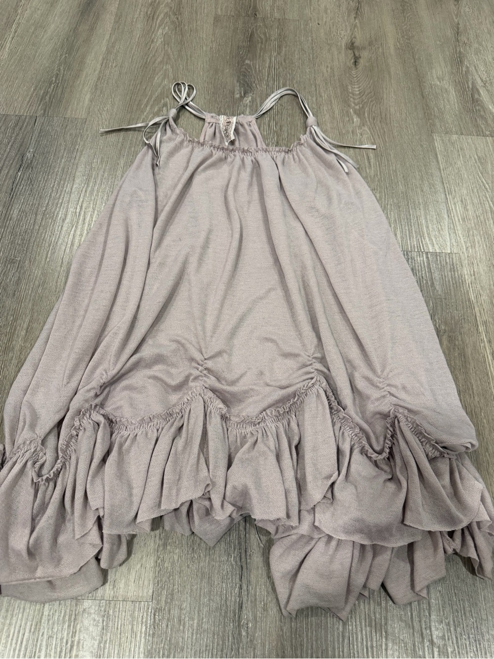 Free People Girls' Mauve Ruffle Hem Sundress